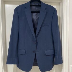 Van Hausen Men's Navy Blue Two Button Blazer Size 40R